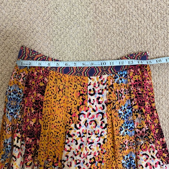 ANTHROPOLOGIE BHANUNI BY JYOTI Panthera Pleated Maxi Skirt. Size 4. NWT - Picture 3 of 8
